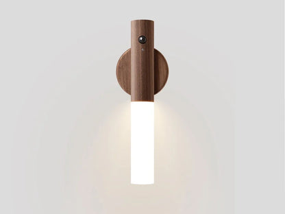 Warm Intelligent Induction Wall Lamp Wireless Wooden Stick Night Light Corridor Cabinet Wardrobe Light Decorative Home Light New