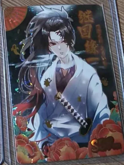 Anime Demon Slayer Kamado Nezuko Agatsuma Zenitsu Douma Akaza Sp Ssp Card Game Collection Rare Card Boy Birthday Present