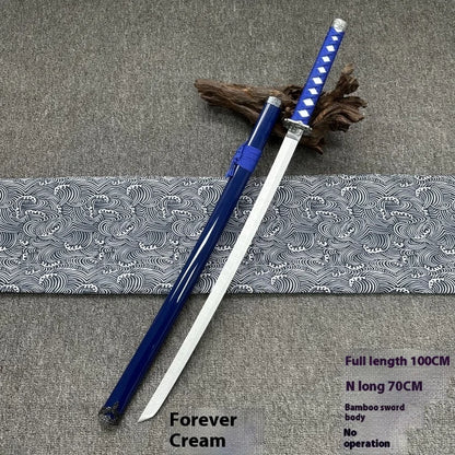 Tai Sword Katana Oriental Draw Sword with Sheath Tang Hengdao Wooden Sword Ancient Style Children's Toy Bamboo Wooden