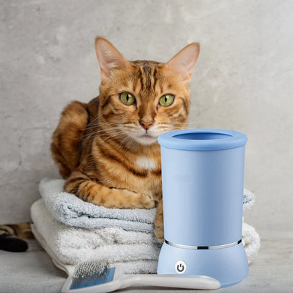 Limpiador automático de patas de perro con cepillo de silicona suave Taza para lavar las patas de las mascotas Limpiador de patas fangosas para perros y gatos