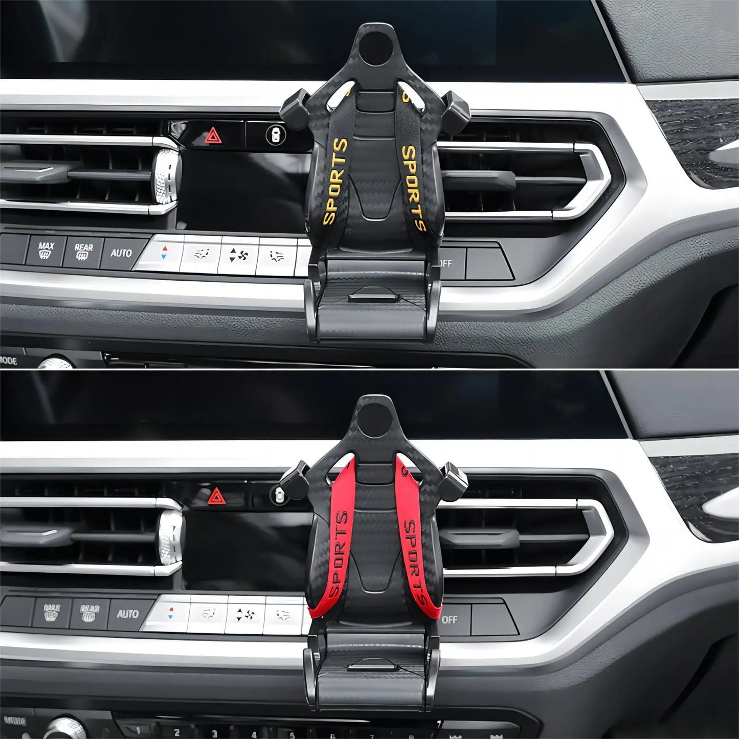 Universal Seat Style Mobile Phone Holder Car AirVent Clip Mount Holder Car Racing Outlet SeatHolder Air Design Navigation