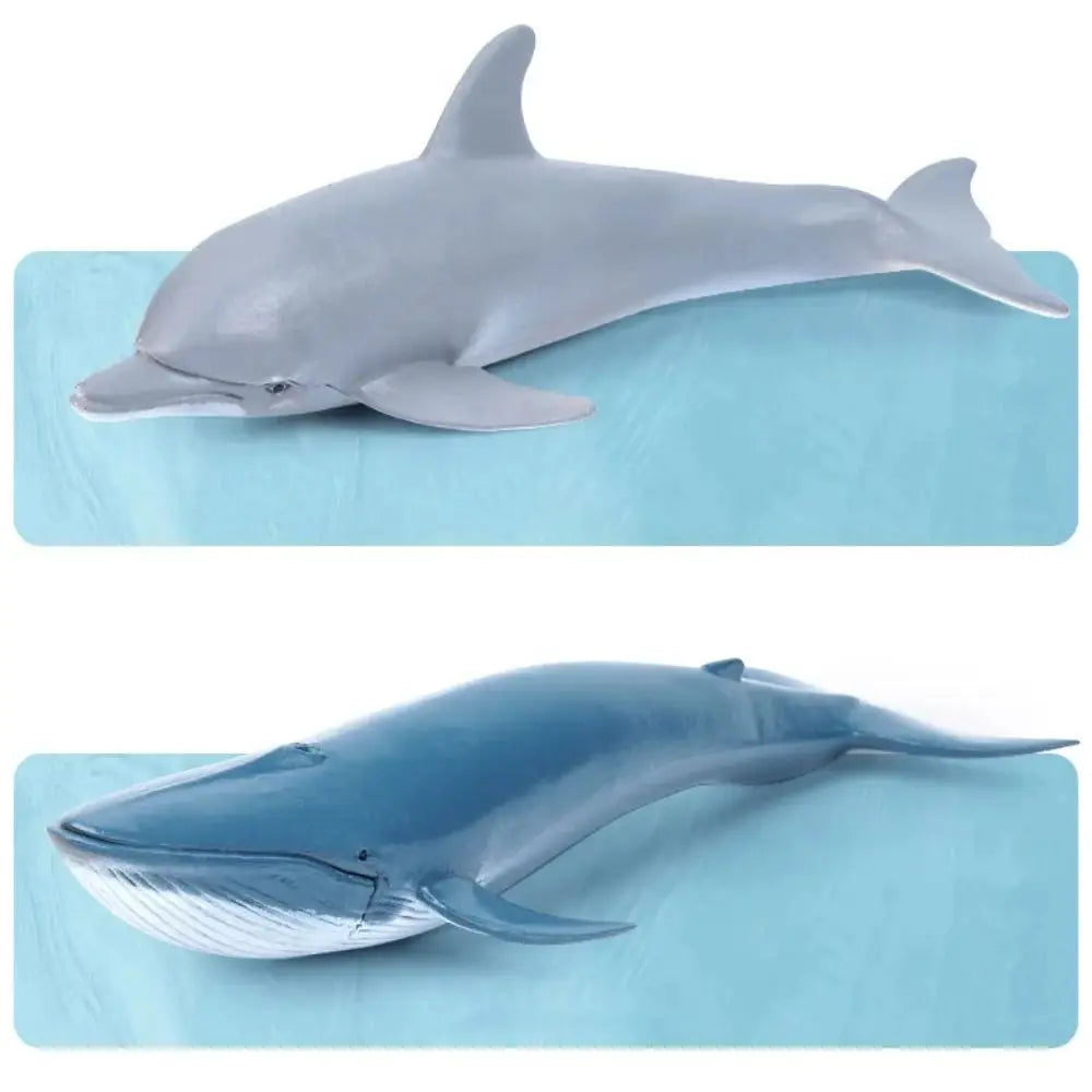 Simulation Marine Sea Life Whale Figurines Shark Cachalot Action Figures Ocean Animal Model Dolphin Hammerhead Educational Toys