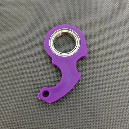 Alivia el aburrimiento Llavero Fidget Spinner Anti-Ansiedad Noctilucente Llavero Giratorio con Punta de Dedo Ligero Creativo