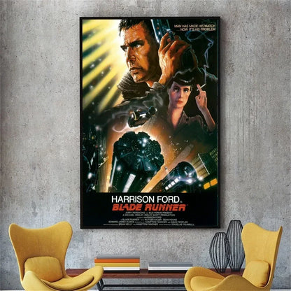 Blade Runner 2049 Movie Poster No Framed Poster Kraft Club Bar Paper Vintage Poster Wall Art Painting Bedroom Study Stickers