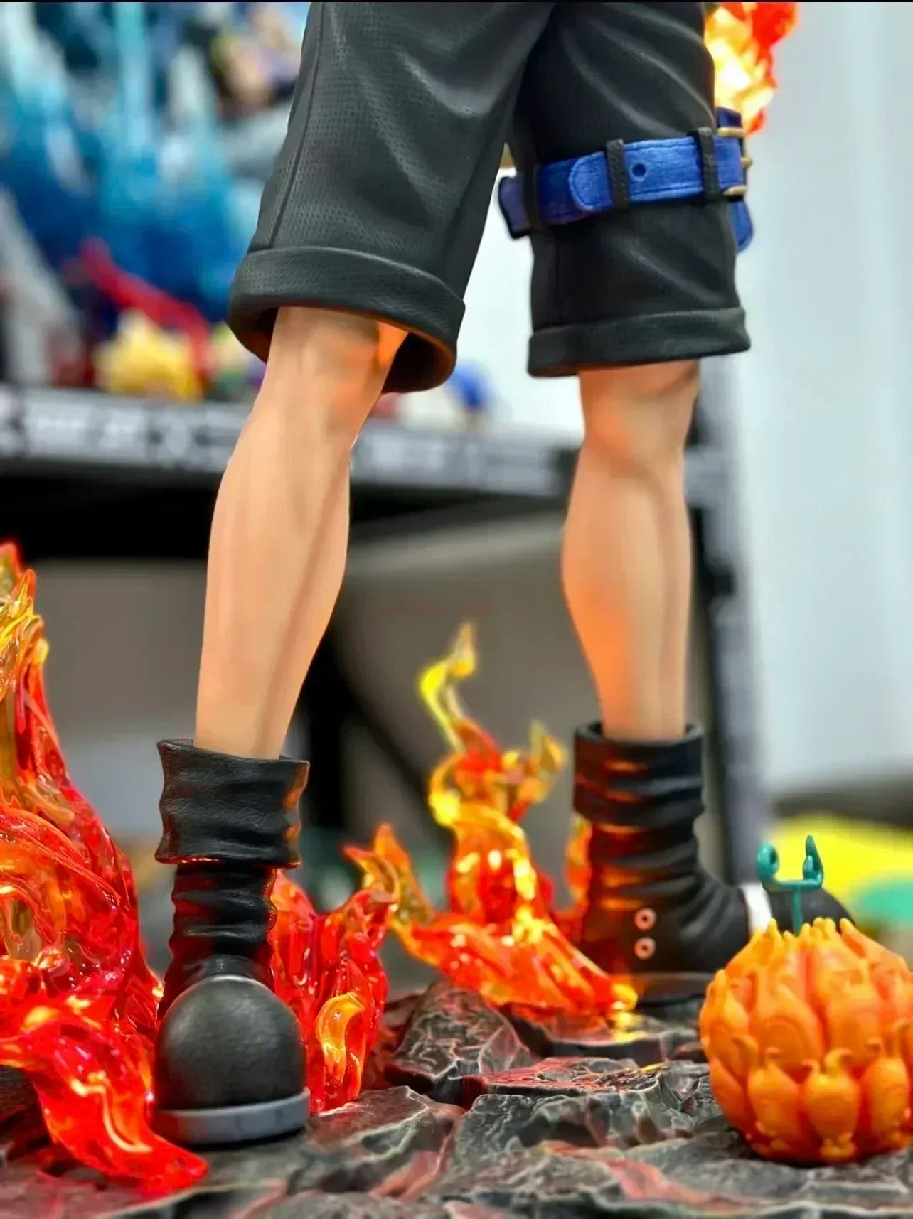 70cm New One Piece Gk Fantasy Third Anniversary 1/3 Ace Super Hugetrendy Statue Anime Decoration Christmas Collect Figures Gift