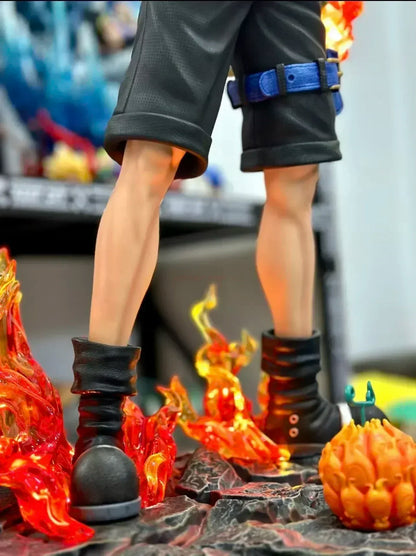 70cm New One Piece Gk Fantasy Third Anniversary 1/3 Ace Super Hugetrendy Statue Anime Decoration Christmas Collect Figures Gift