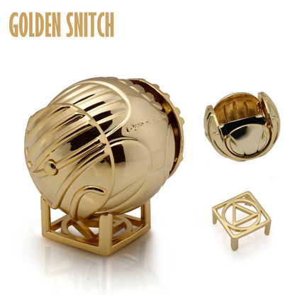 Proposal Ring Box Gold Snitch Wedding Wings Ring Boxes Luxury Gold Metal Jewelry Mystery Box Surprise Organizer for Small Things