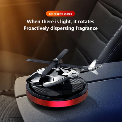 Solar Car Air Freshener Helicopter Propeller Fragrance Diffuser Flavoring Original Perfume Ornament Interior Decor Accessories
