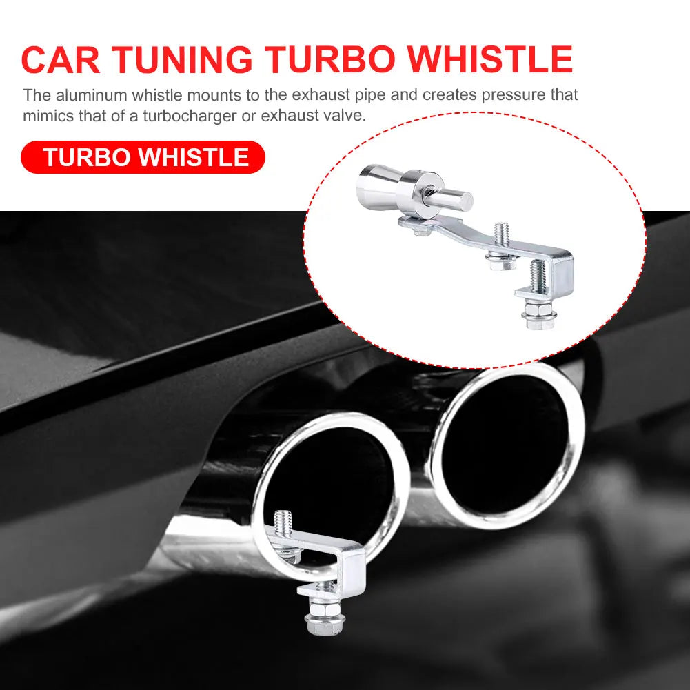Aluminum Alloy Car Roar Maker Turbo Sound Whistle Universal Turbo Exhaust Whistle Sound Booster Blow Off for Car Styling Tunning