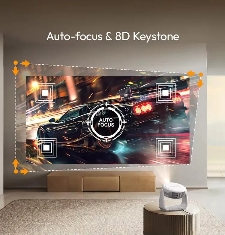 Salange 2024 Best K1 Android WIFI BT 380ANSI mini projector with battery adjustable stand Smart Home Theater video proyector