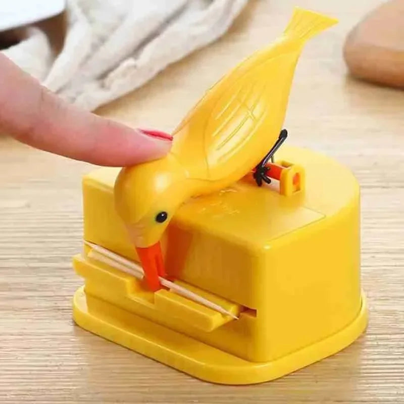 Bird Toothpick Container Automatic Dispenser Toothpick Holder Home Decoration Kitchen Accessories