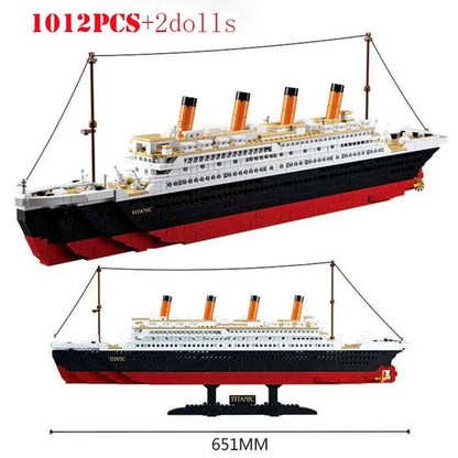 RMS Titanic Cruise Boat Ship Building Blocks Sets,10294  Compatible Bricks City Model Building Kits 3D Hobbies For Children Toys