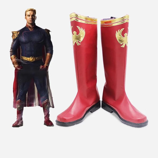The Boys Cosplay Shoes Antony Starr Superhero Homelander Cosplay Boots Shoes Party Soft PU Leather Halloween XMAS Asian Size