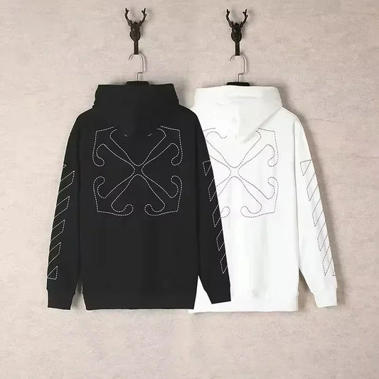 2025 Pullover Hoody Sweatshirt Trendy Men's Women's Kid's Hooded Sweatshirt Casual Autumn/winter Style Arrow Zebra Line