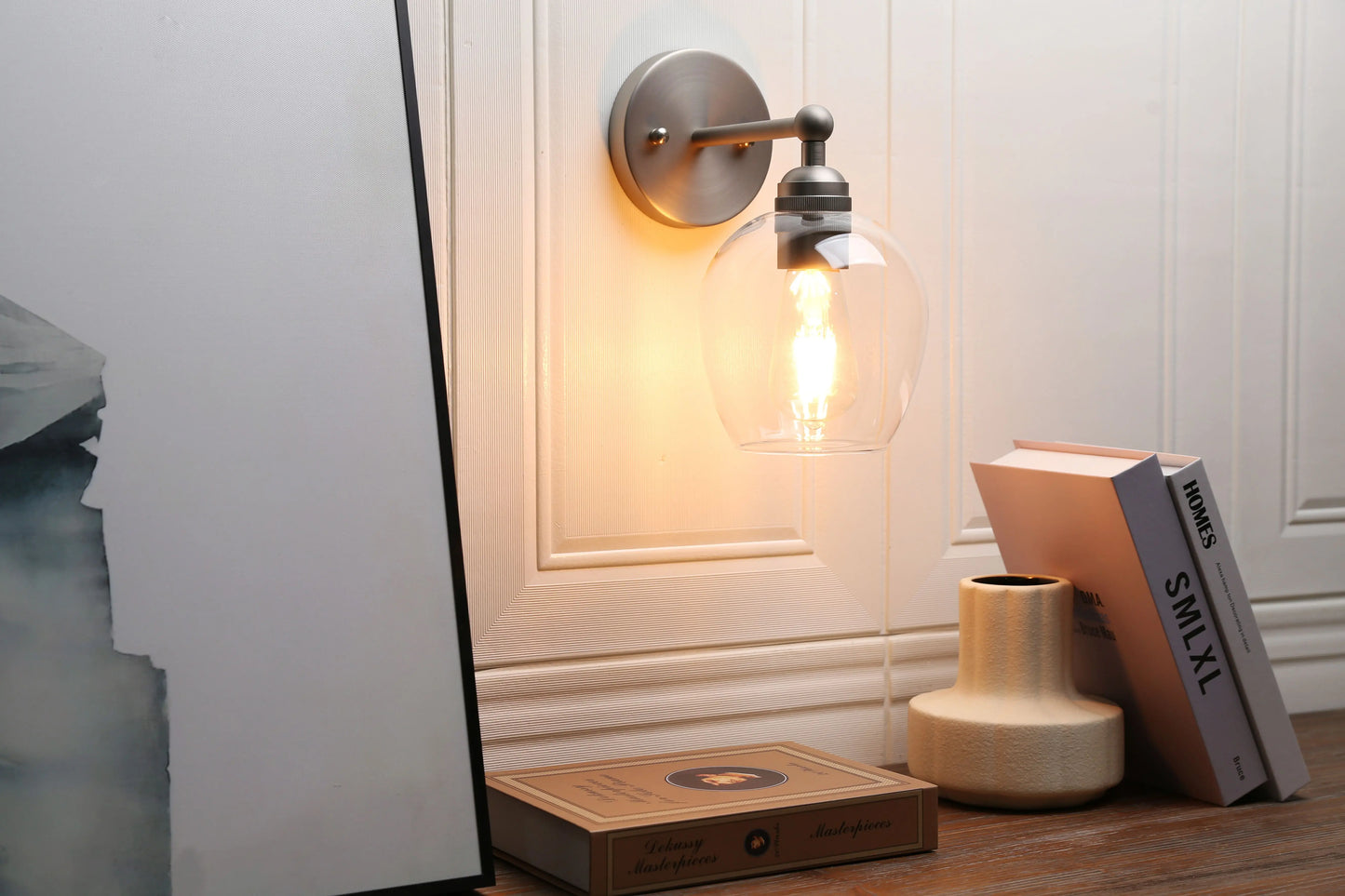 Permo Nordic Industrial Loft Rustic Glass Wall Light , Decorative Lighting for Kitchen Bedroom Corridor Cafe Bar Restaurant