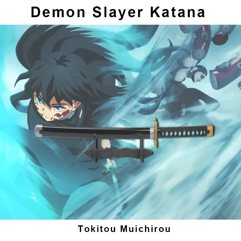 Anime Demon Slayer Katana Kimetsu No Yaiba Sword  60cm Toy Sword  Sanemi Kyoujurou Kokushibou Reissue Katana