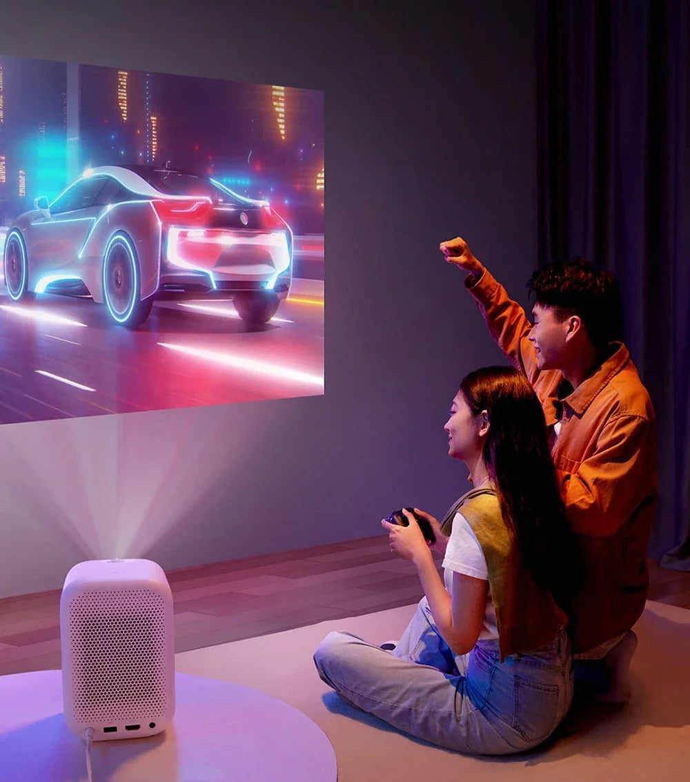 Miniproyector inteligente Xiaomi Redmi, 150 lúmenes ANSI, portátil, doble WIFI, Bluetooth, 1080P, cine en casa de alta definición