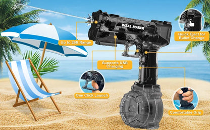 Pulse Electric Water Gun Toys Large-capacity Automatic Burst Water Gun Children Summer Shooting Game Outdoor Beach Toy Water Gun