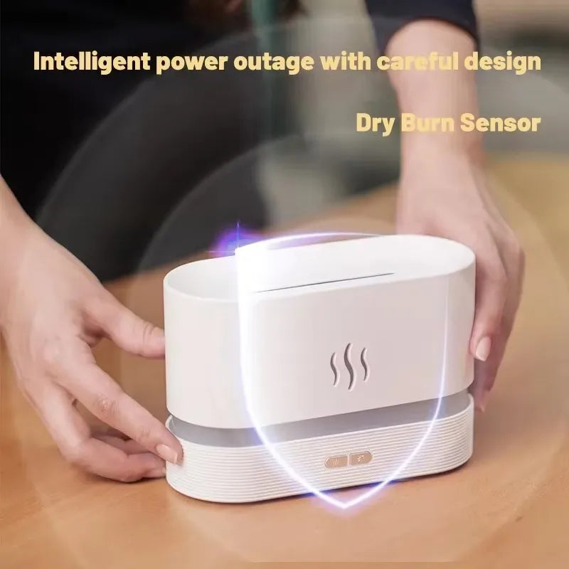 Aroma Humidifier air purifier 3D Simulation Flame Lamp Aroma Diffuser Ultrasonic Mist Humidifier For Home Essential Oil Diffuser
