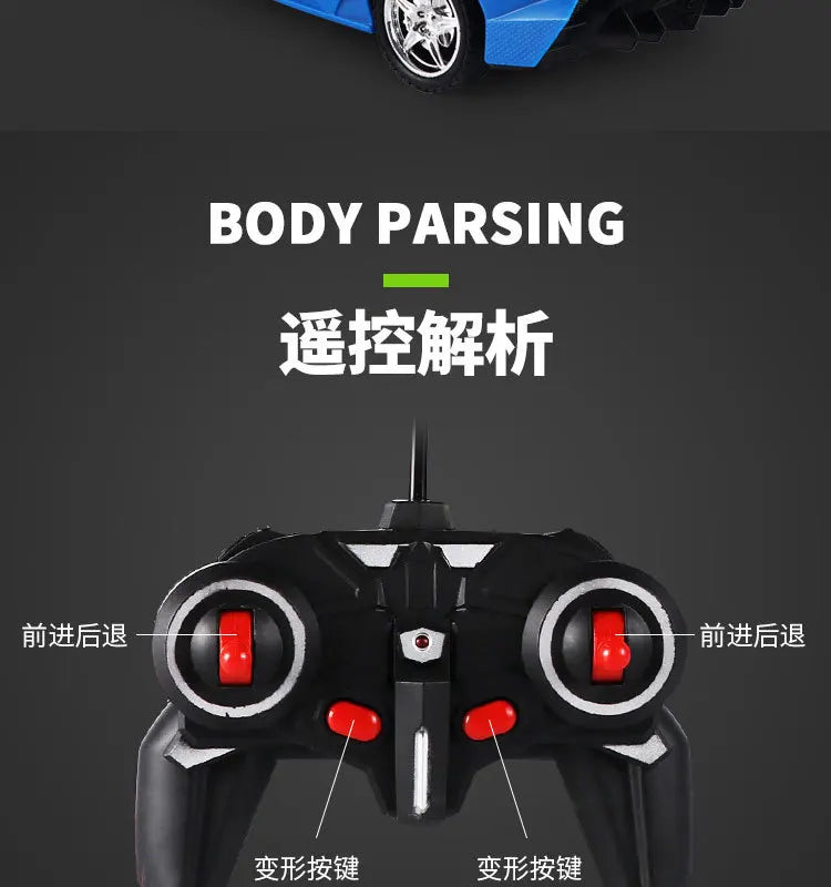 BGTOY RC Car 4WD Remote Control Deformation Robot Car Boy Anime Model Transformation 20CM Action Figures For Kids Toys Gifts