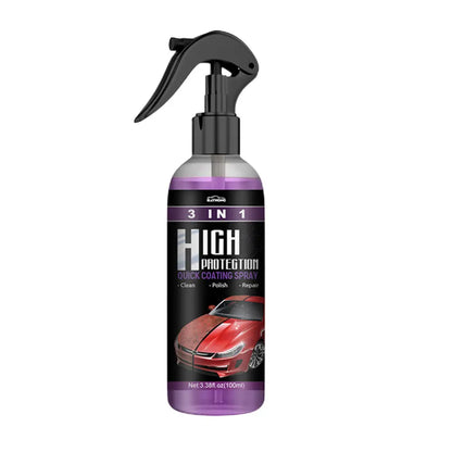 10-1PCS 3 In 1 Car Ceramic Coating Spray 100/30ML Car Nano Spray Hydrophobic Car Scratch Repair Body Hydrophobic Layer Auto Acce