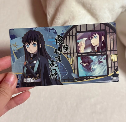 Anime Demon Slayer Quicksand Cards Kanroji Mitsuri Kochou Shinobu Iguro Obanai Uzui Tengen Collection Cards Birthday Gifts Toys