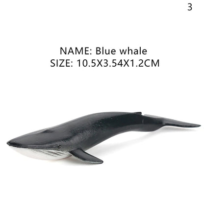 Simulation Marine Life Action Figures Ocean Animal Model Educational Toys Cake Topper,Collection Gift Shark Dolphin Hammerhead