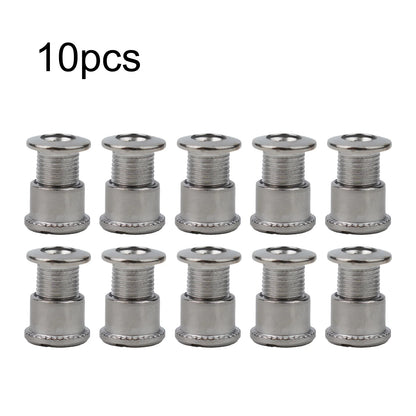10 piezas de pernos para bielas de bicicleta, pernos simples, dobles y triples, tornillos de acero para platos y platos, tornillos para platos y tuercas, accesorios para bicicletas