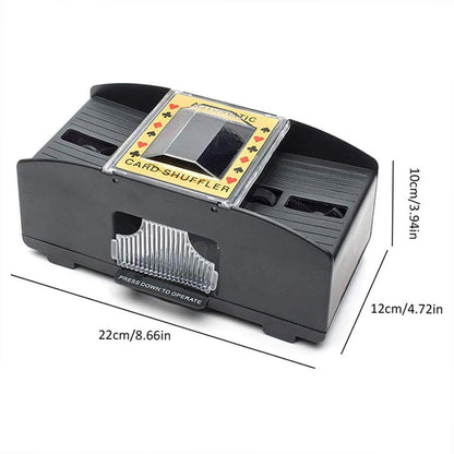 2/4/6 Decks Automatic Card Shuffler Automatic Playing Cards Shuffler Mixer Games Poker Sorter Machine Dispenser for Travel Home
