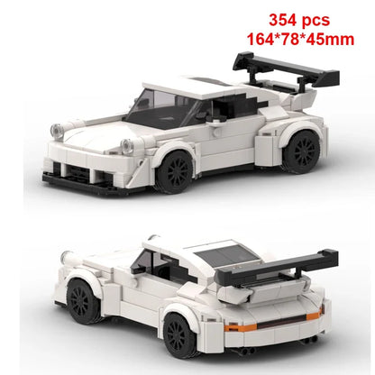 Technical Car City Speed Champion Sports MOC Ideas Creative Racing Car Building Blocks Garage Carro Rennau Voiture Vehicle Toys