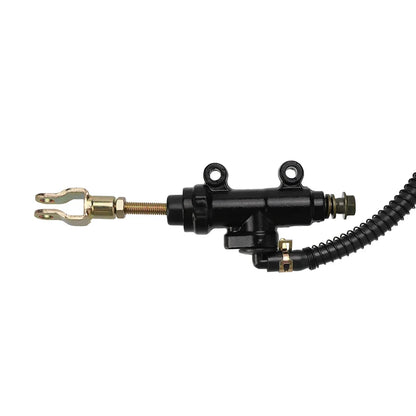 Universal Black Hydraulic Rear Foot Brake Master Cylinder Pump with Reservoir For Chinese ATV Quad Pit Dirt Bike Go Kart