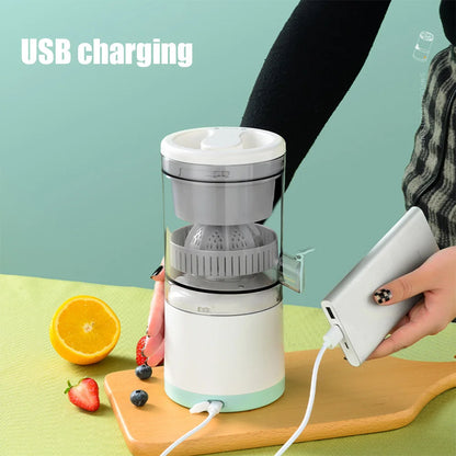 Exprimidor eléctrico portátil inalámbrico de 45 W, máquina de jugo multifuncional recargable por USB, mini exprimidor doméstico