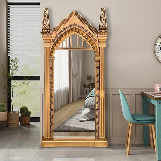Aesthetic Nordic Mirrors Vintage Luxury Designer Moveable Mirrors Large Baroque Standing Espejos Decorativos Home Decorations