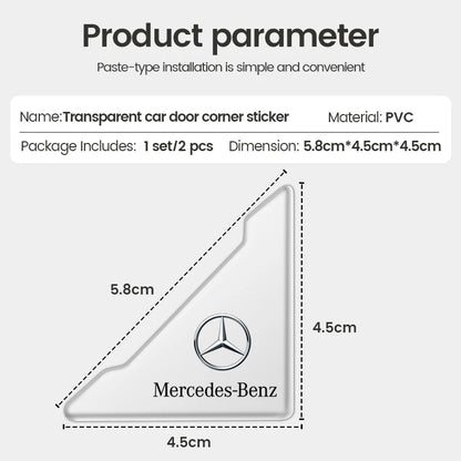 2Pcs Car Door Corner Cover Anti-Scratch Protection Sticker For Mercedes benz A C E class AMG W204 W205 W176 W211 W213 GLA GLC