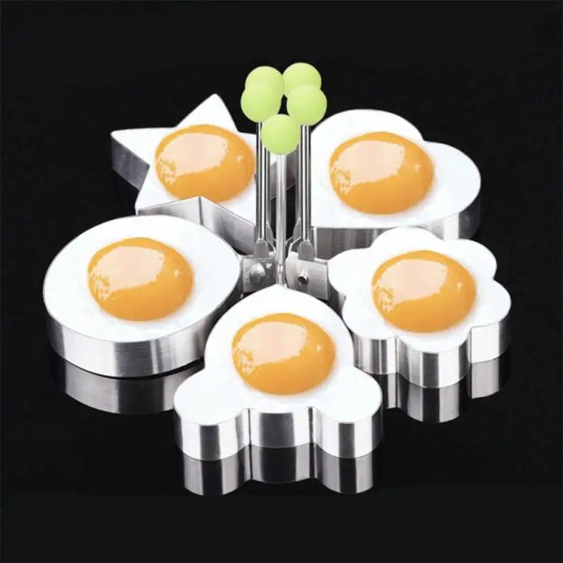 Stainless Steel Fried Egg Shaper Mould Pancake Mold Creative Cake Grinding Tool OPP Fried Egg Maker Baking Kitchen Gadgets