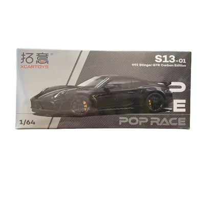 Premium scale model XCARTOYS POPRACE 1/64 Co-branded float series Porsche Martin GTR Alloy model toy, a Christmas gift for boys