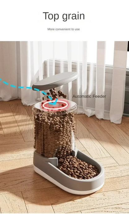 Pet Automatic Feeder Cat Food Bowl Things for Cats Puppy Bowl Feeding Watering Supplies Drinker Dog Food Storage Dispenser