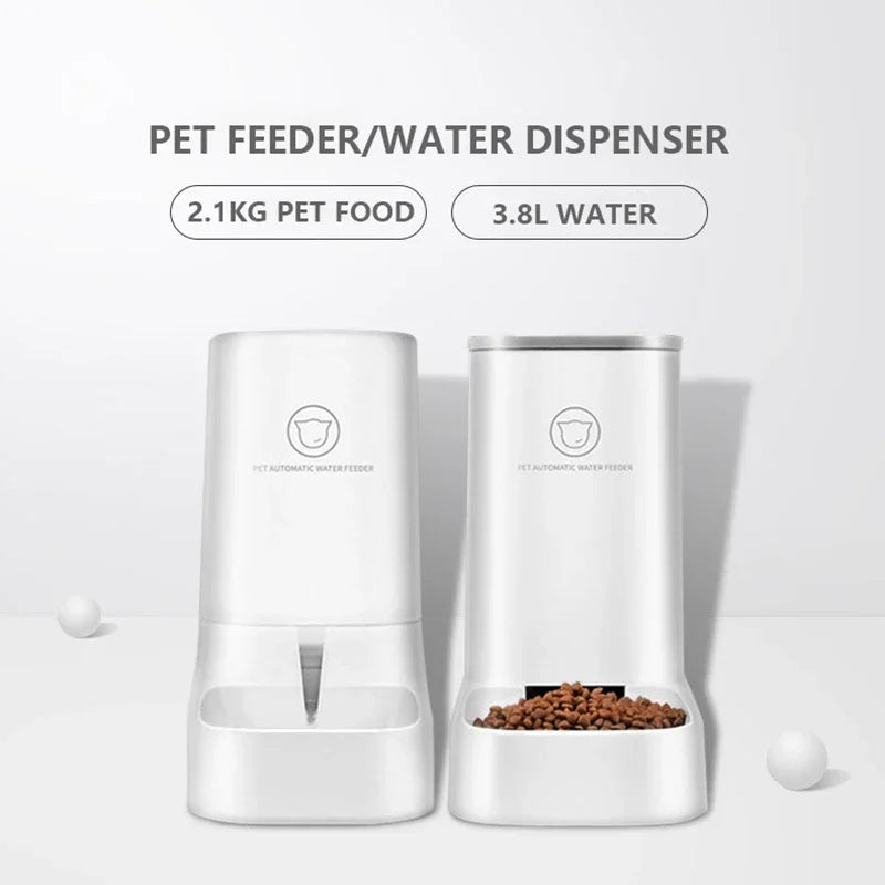 Comedero automático para gatos y perros, dispensador automático de agua, práctico para viajes de corta distancia, gran capacidad, para gatos