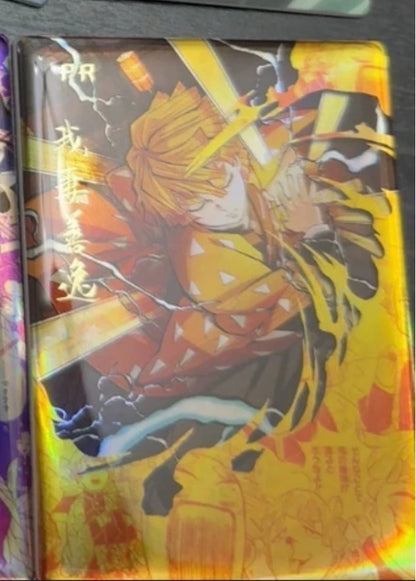 Anime Demon Slayer Kamado Tanjirou Kochou Shinobu Kanroji Mitsuri Iguro Obanai Collection Cards Christmas Birthday Gifts Toys