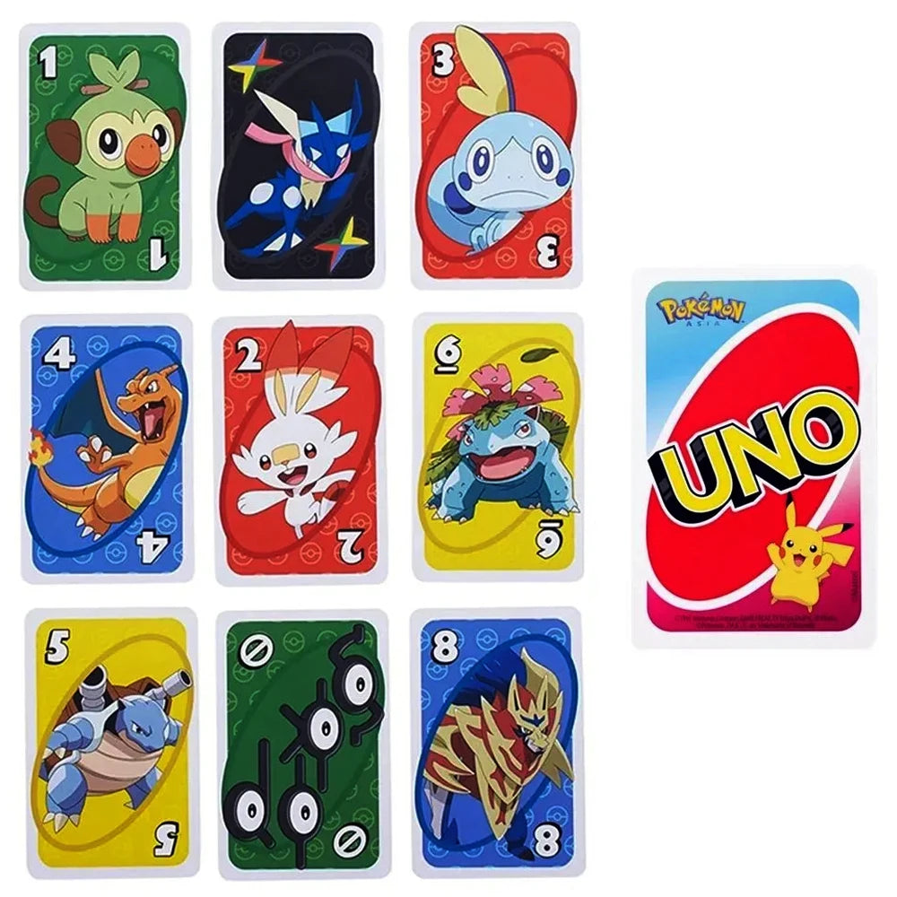 ONE FLIP! Board Games Playing Cards UNO Harry Narutos TOTORO Christmas Card Table Game for Children Adults Kid Birthday Gift Toy