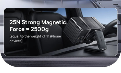 Baseus Car Phone Holder Magnetic Mobile Mount Bracket for Magsafe Foldable Car Phone Holder for iPhone 15 14 13 12 For Samsung
