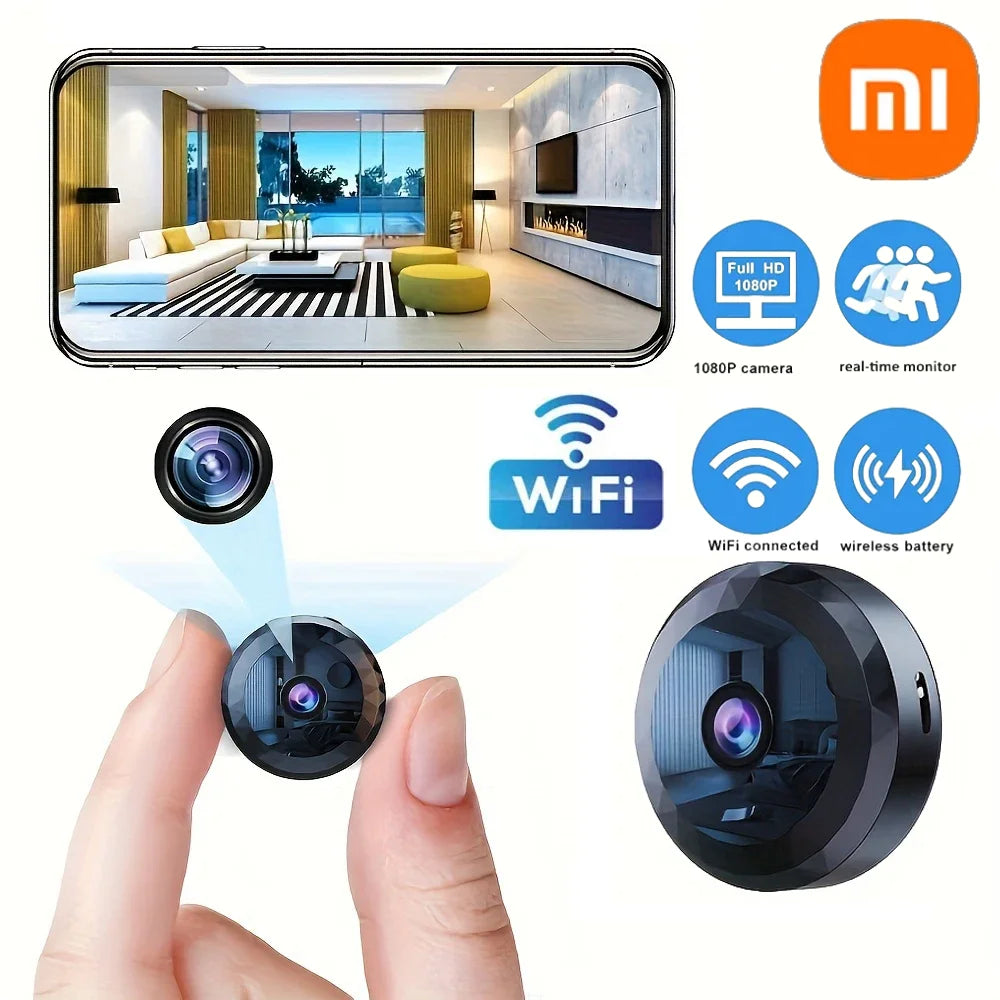 Cámara de seguridad inalámbrica Xiaomi Mini WiFi 1080P HD, protección de seguridad, videovigilancia por voz, versión nocturna