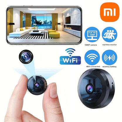 Cámara de seguridad inalámbrica Xiaomi Mini WiFi 1080P HD, protección de seguridad, videovigilancia por voz, versión nocturna