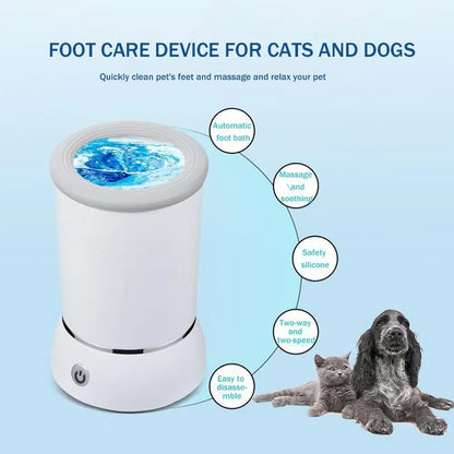 Pet Feet Washer Electrical Pet Paw Cleaner Automatic Foot Paw Dog Quick Low Pet Cleaner Noise Cleaning Cup Portable U6j9