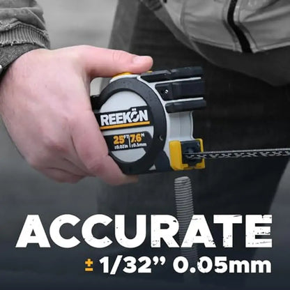 Tomahawk Digital Tape Measure Green Laser E-Paper Display Measuring Tool Contractor Grade Rock App Compatible Fast Action Menu