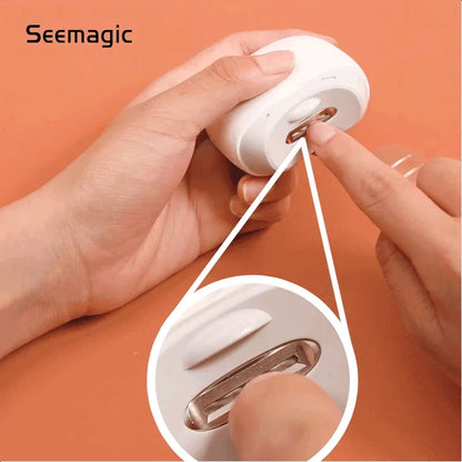 Seemagic Electric Automatic Nail Clipper Electric Nail Clipper With Light Baby Adult Nail Care