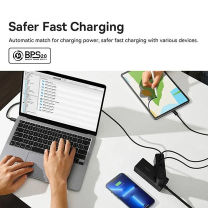 Baseus 140W GaN Charger USB Type C PD3.1 Fast Charge For Macbook Tablet Quick Charge 4.0 3.0 Phone Charger For iPhone 15 14 13