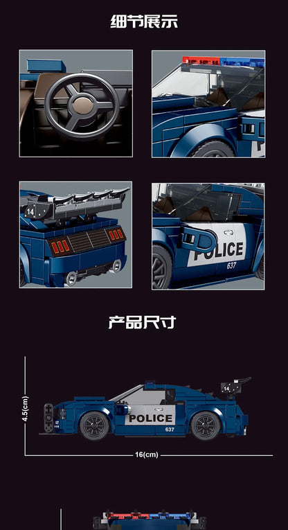 Yuxing-modelo mini-coche famoso, modelo de carreras deportivas, ocho cuadrículas, juguetes educativos para niños, bloques de construcción ensamblados