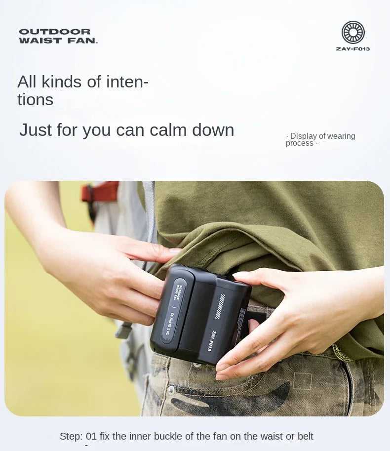 USB Fanless Fans Neck Portable Belt Fans Mini Cooling Fans Bladeless Rechargeable Wearable Air Cooler For Outdoor Sports Travel