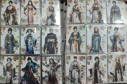 Anime Demon Slayer Kamado Tanjirou Kochou Shinobu Iguro Obanai Kanroji Mitsuri Rare Collectible Cards Birthday Gifts Kid Toys